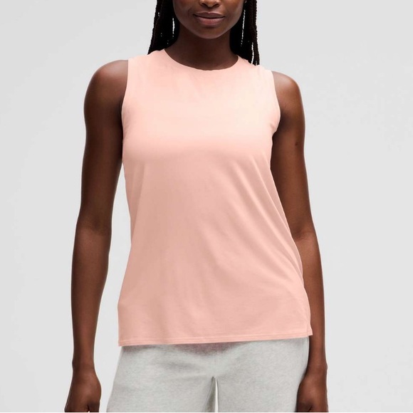 Lululemon Silk-Blend Relaxed-Fit Tank Top Flush Pink Size Medium - Picture 3 of 15